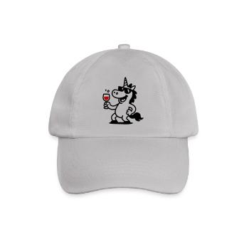Licorne Verre à Vin Drôle - Casquette classique - bruyère - Devant