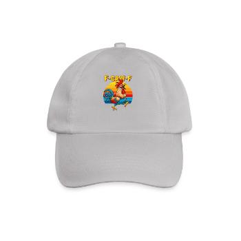 Drôle F F Chicken Rooster Rétro - Casquette classique - bruyère - Devant