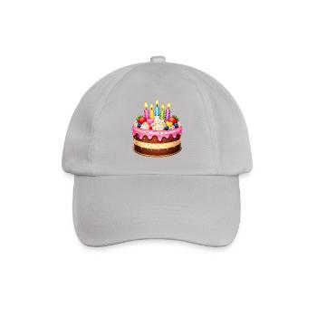 Gâteau d’anniversaire avec bougies - Casquette classique - bruyère - Devant