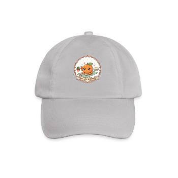 "Peace, Love & Oranges!" - Yoga - Baseball Cap - grey - Front