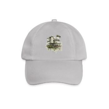 Urban Jungle Modern House - Baseballkappe - Grau - Vorne