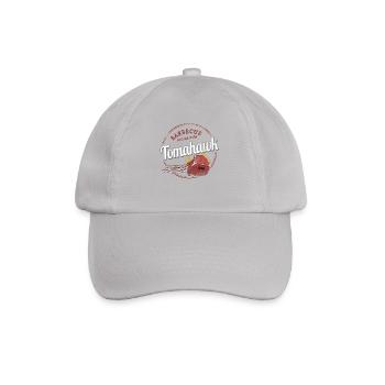 Tomahawk Steak Barbecue Beef Vintage BBQ - Baseball Cap - grey - Front