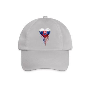 Drapeau du Cœur Drapeau de la Slovaquie - Casquette classique - bruyère - Devant