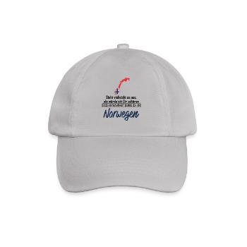 Norwegen Wahrheit - Baseballkappe - Grau - Vorne
