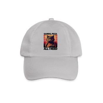 Drôles de chats Jeux Pizza Gamer Gamer Jeux - Casquette classique - bruyère - Devant
