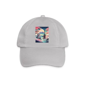 Beautiful japanese view - Baseball Cap - grey - Front