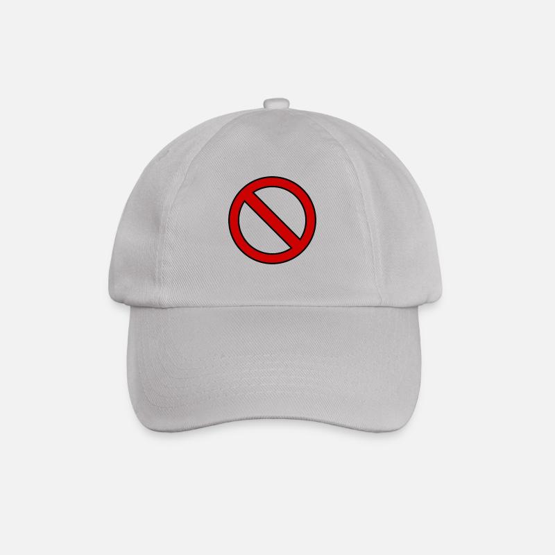 Idée de cadeau d'enseigne interdite - Casquette classique - bruyère