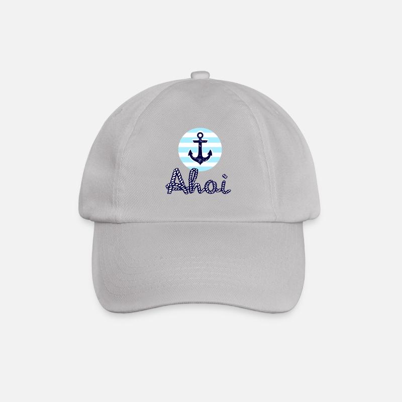 Ahoi und Anker - Baseballkappe - Grau