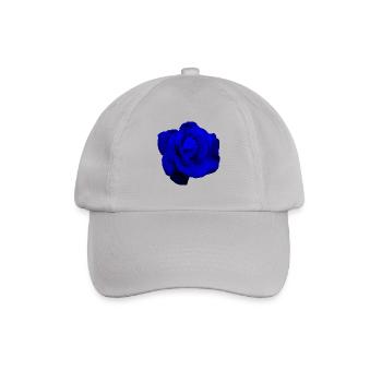 Blaue Rose - Baseballkappe - Grau - Vorne