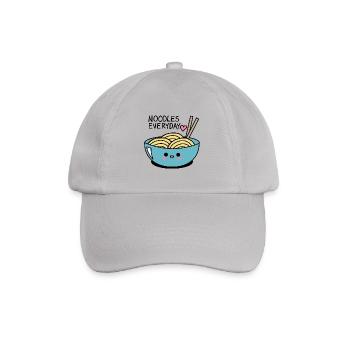 Noodles every day - sweet and kawaii noodles - Baseball Cap - grey - Front