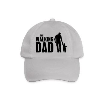 Walking Dad Vater Eltern Vatertag Geschenkidee - Baseballkappe - Grau - Vorne