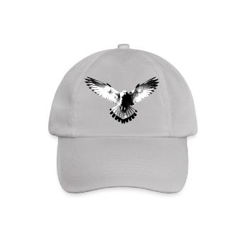 Faucon noir et blanc - Casquette classique - bruyère - Devant