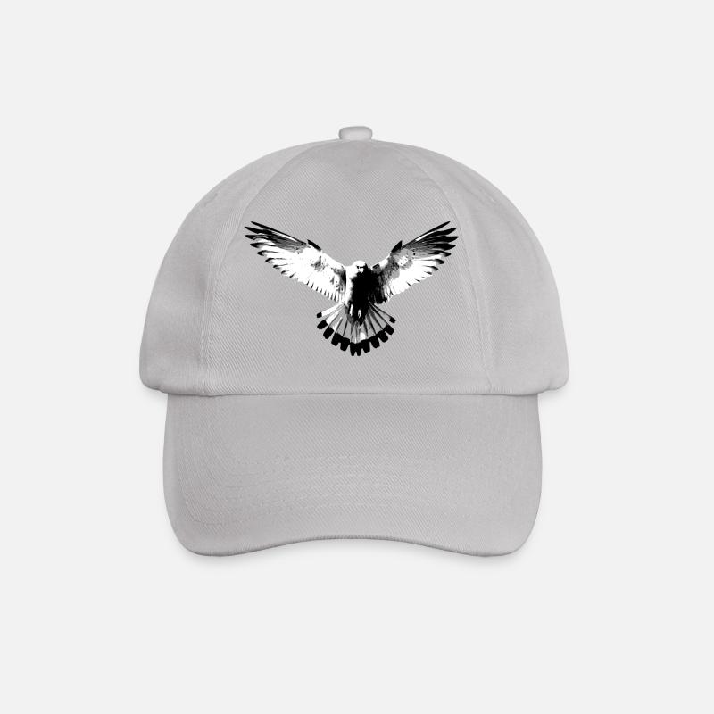 Faucon noir et blanc - Casquette classique - bruyère