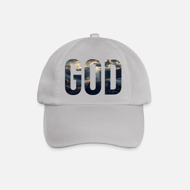 Gott - Baseballkappe - Grau