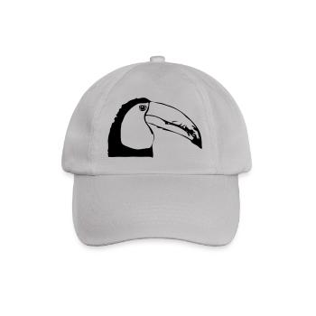 Toucan in profile - Baseball Cap - grey - Front