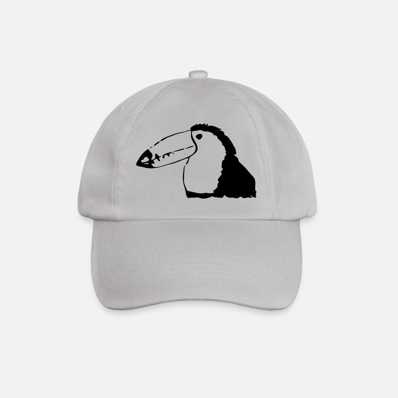 Tukan ähnlicher bunter Vogel - Baseballkappe - Grau