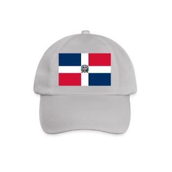 Dominican Republic flag - Baseball Cap - grey - Front