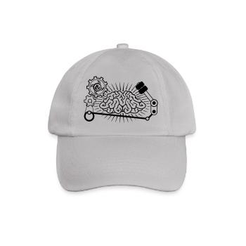 brainfuck_front - Baseballkappe - Grau - Vorne