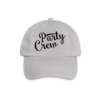 party crew design - Baseballkappe - Grau - Vorne
