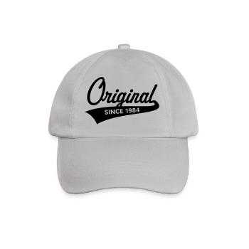Original Since 1984 (Year Of Birth, Birthday, 1C) - Baseball Cap - grey - Front