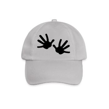 Two hands - Baseball Cap - grey - Front
