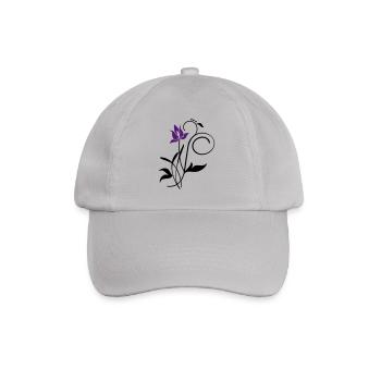 Orchidee / orchid (2c) - Baseballkappe - Grau - Vorne