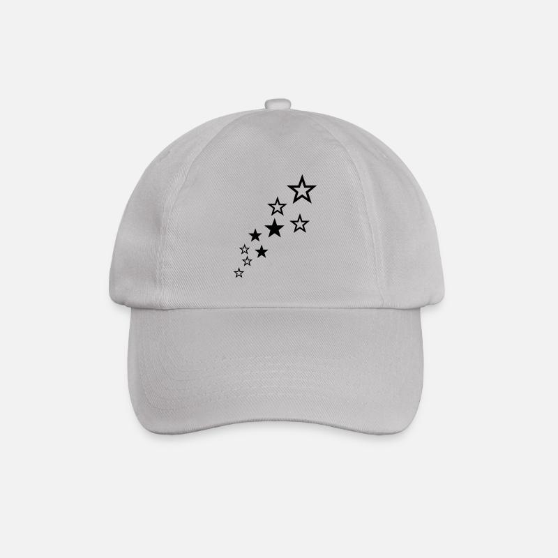 sterne - Baseballkappe - Grau