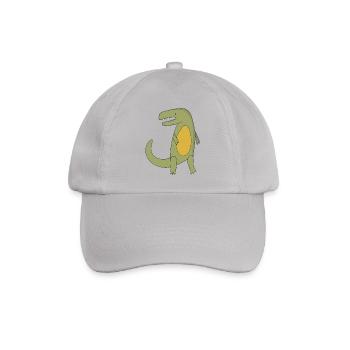Geschenk Dinosaurier Fossil Kawaii Trex Comic Dino - Baseballkappe - Grau - Vorne