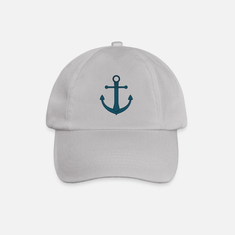 anchor - Baseball Cap - grey