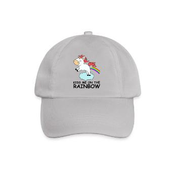 me baiser sur l'arc en ciel licorne arc-en-mignon - Casquette classique - bruyère - Devant