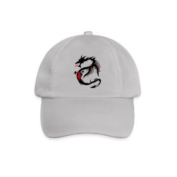 dragon tribal tattoo form 2004 uuuuuuuuuu w - Baseball Cap - grey - Front