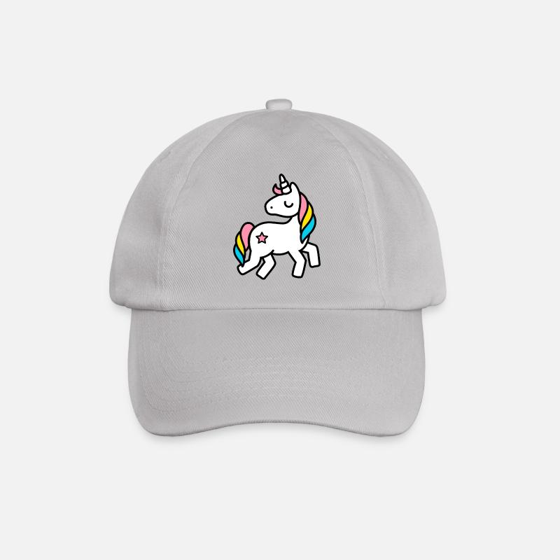 einhorn - Baseballkappe - Grau