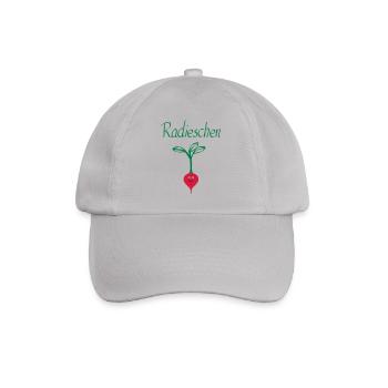 Radieschen 3 - Baseballkappe - Grau - Vorne