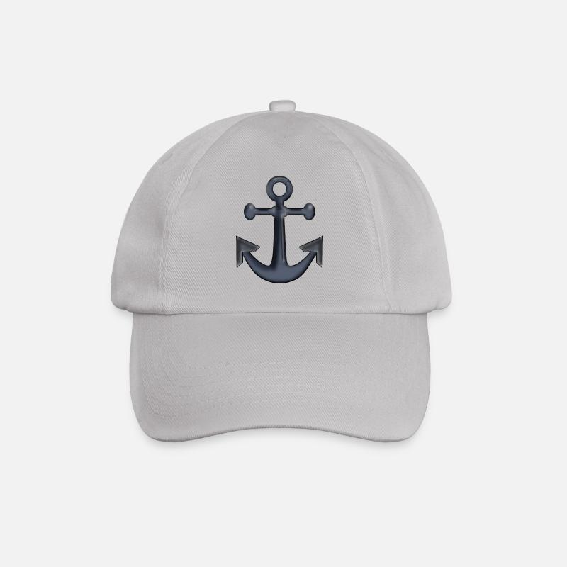 Anker - Baseballkappe - Grau