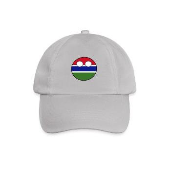 Countryball Land Heimat Gambia - Baseballkappe - Grau - Vorne