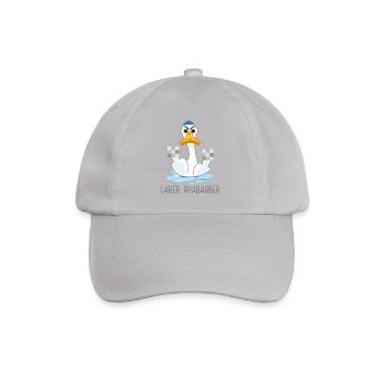 Laber rhubarb funny sayings - Baseball Cap - grey - Front