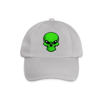 Alien Skull - Baseballkappe - Grau - Vorne