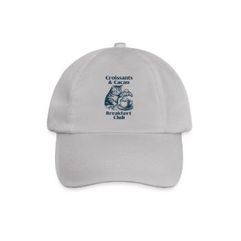 Espresso Breakfast Club and Croissants - Baseball Cap - grey - Front