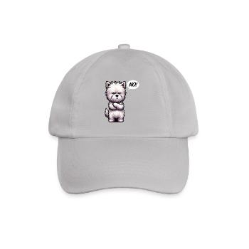 No West highland terrier Westie West highland dog - Baseball Cap - grey - Front