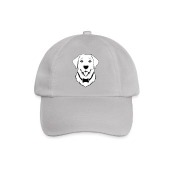 Golden Retriever Dog T-shirt Dog Head Gift - Baseball Cap - grey - Front