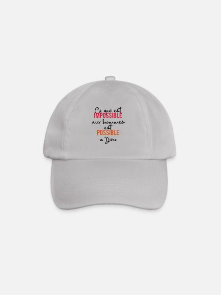 tout est possible à Dieu - Casquette classique - bruyère