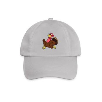 Thanksgiving turkey turkey pilgrim - Baseball Cap - grey - Front