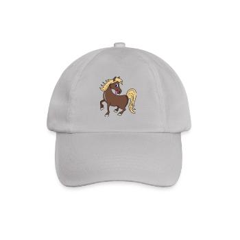 Cute horse pony - Baseball Cap - grey - Front