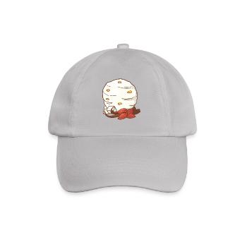 Vanilla Almond Ice Cream Ice Cream Ice Cream Ice Cream - Baseball Cap - grey - Front