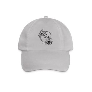 dollar gettin money carry heavy symbol sign g - Baseball Cap - grey - Front