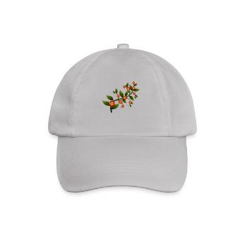 flowers - Baseball Cap - grey - Front