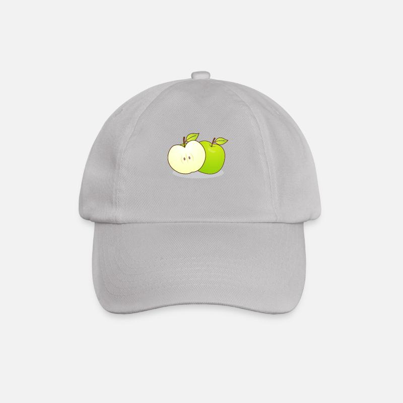 Äpfel - Baseballkappe - Grau