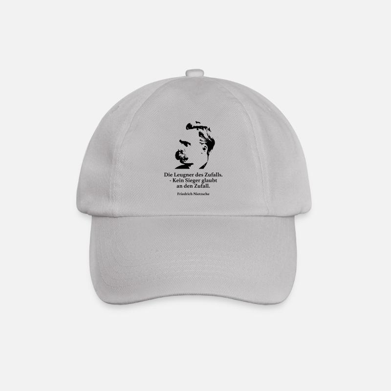 Nietzsche: Die Leugner des Zufalls. - Kein Sieger - Baseballkappe - Grau
