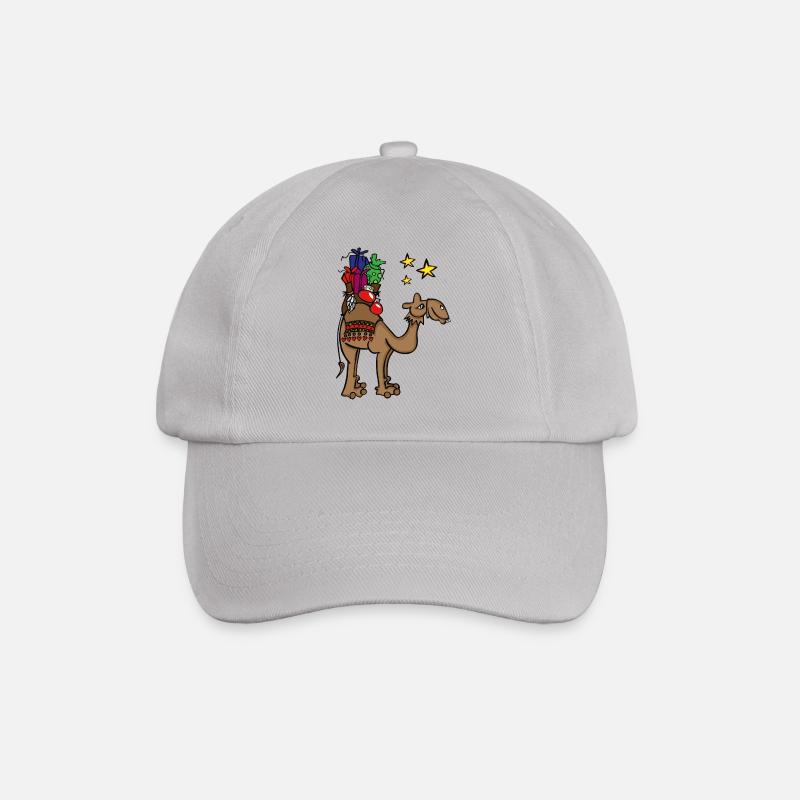 Kamel,Weihnachten - Baseballkappe - Grau