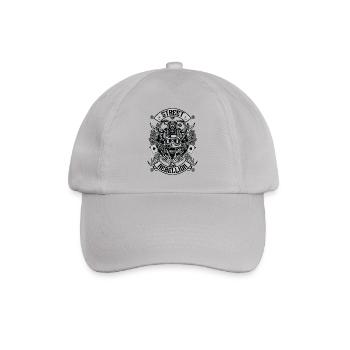 BIKER REBELLION - Biker & Motorcycle Shirt Gift - Baseball Cap - grey - Front